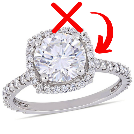 poorly made halo engagement rings