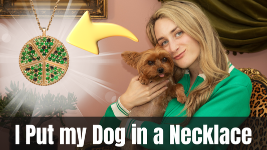 Making pet cremation necklace for my dog