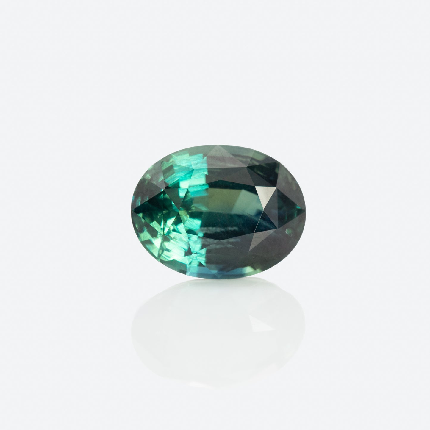 teal sapphire 3.23ct