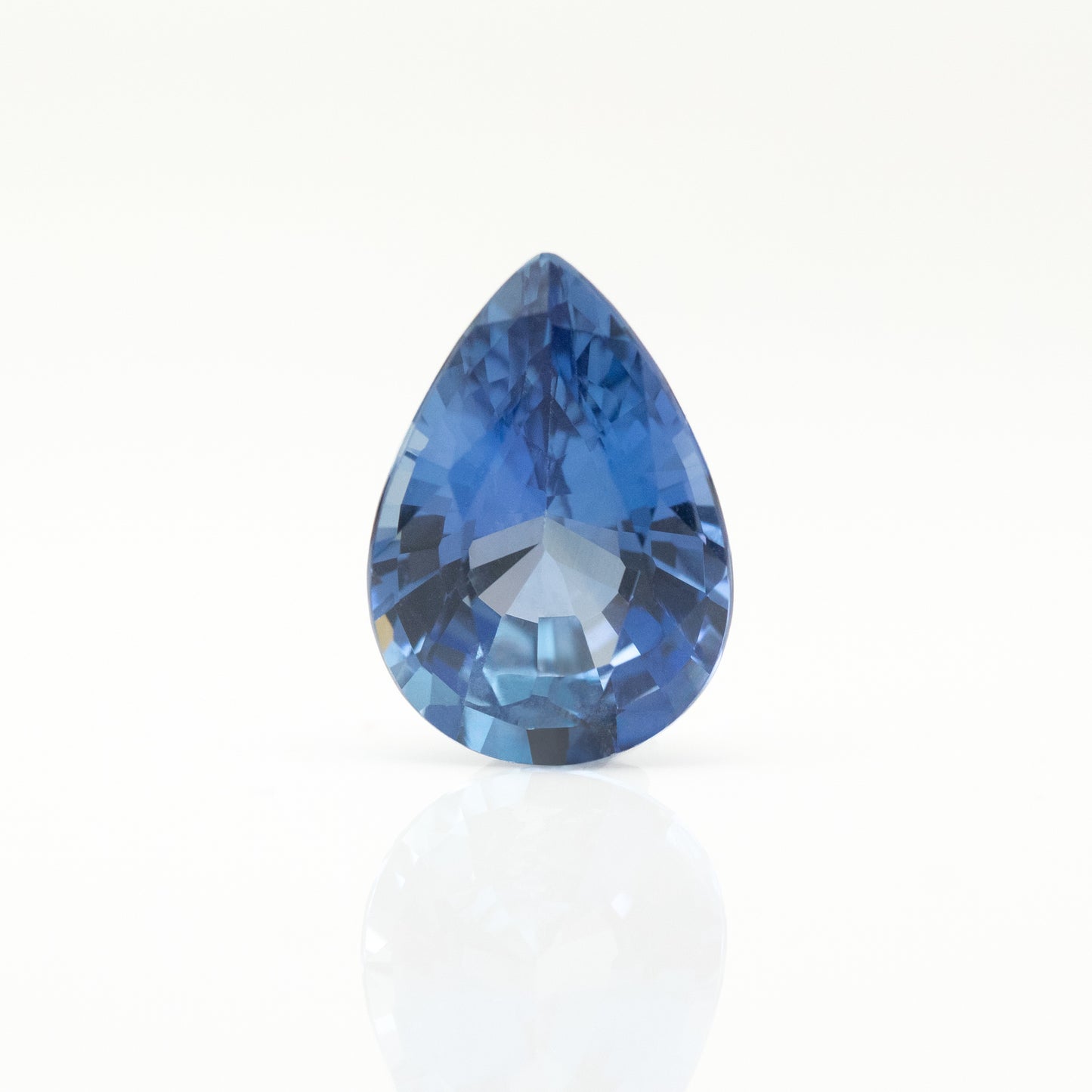 pear cut natural blue sapphire 3 carat