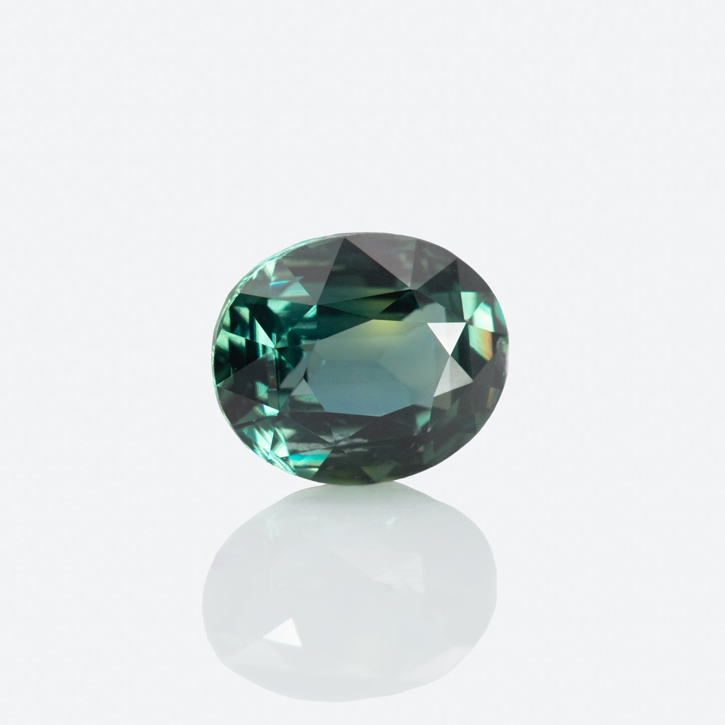 teal sapphire oval cut 3 carats