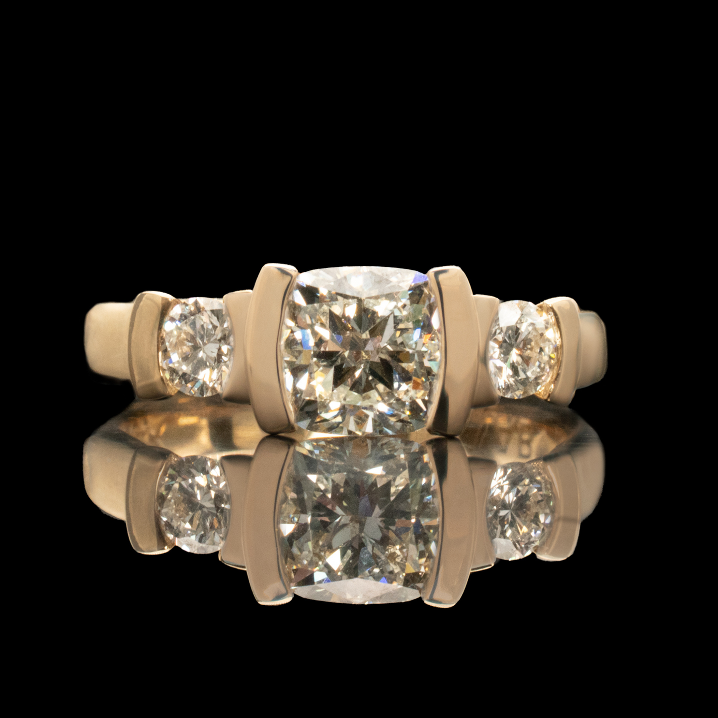 diamond art deco engagement ring