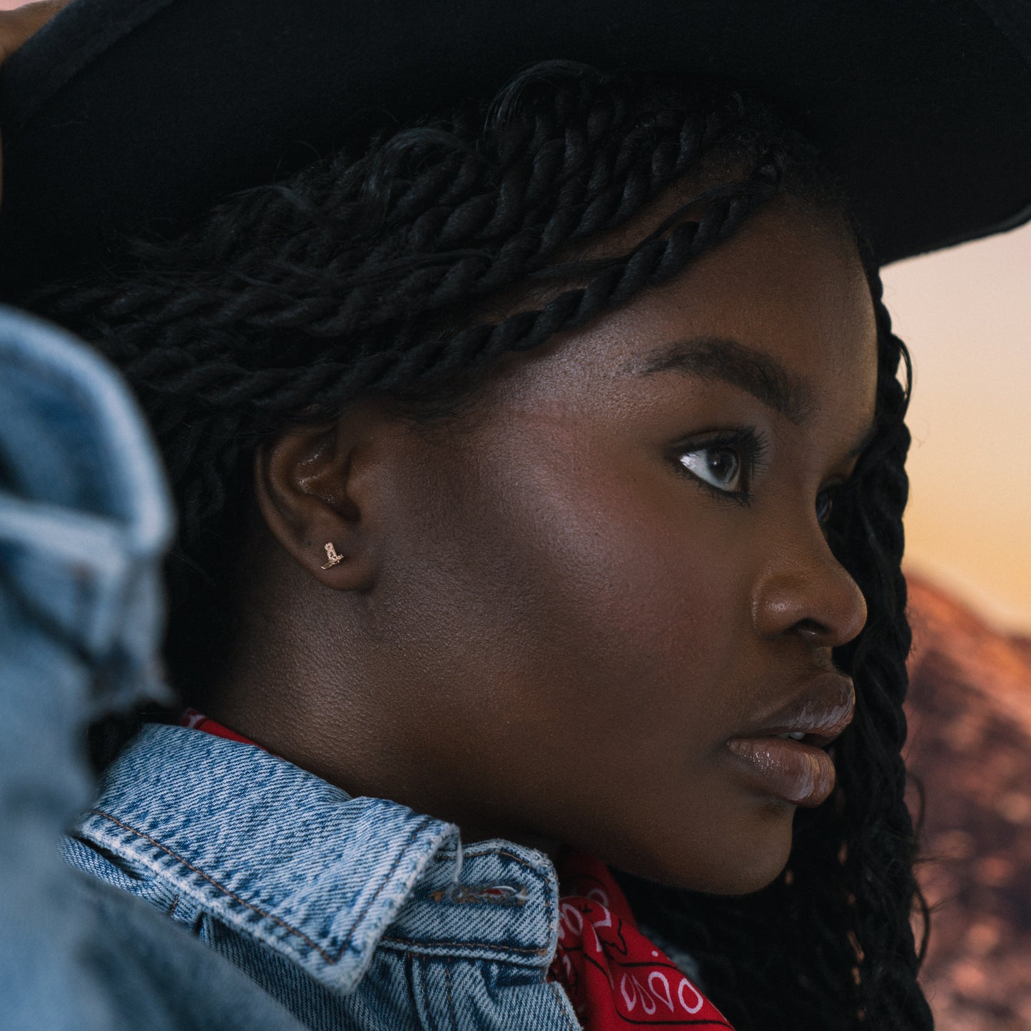 solid gold cowboy boot earring western lifestyle
