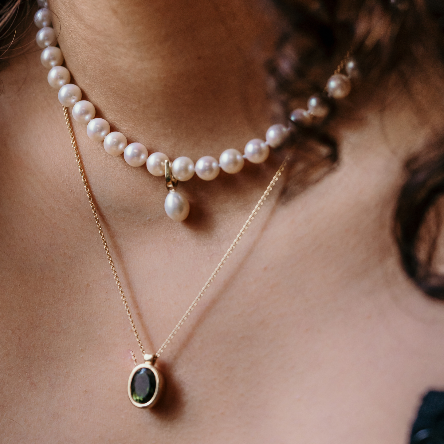 removable necklace clasp for pearl necklace