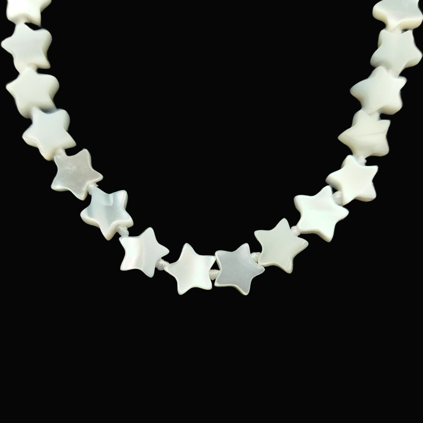 star shaped mother of pearl necklace