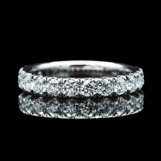1ct Diamond Eternity Wedding Band in platinum
