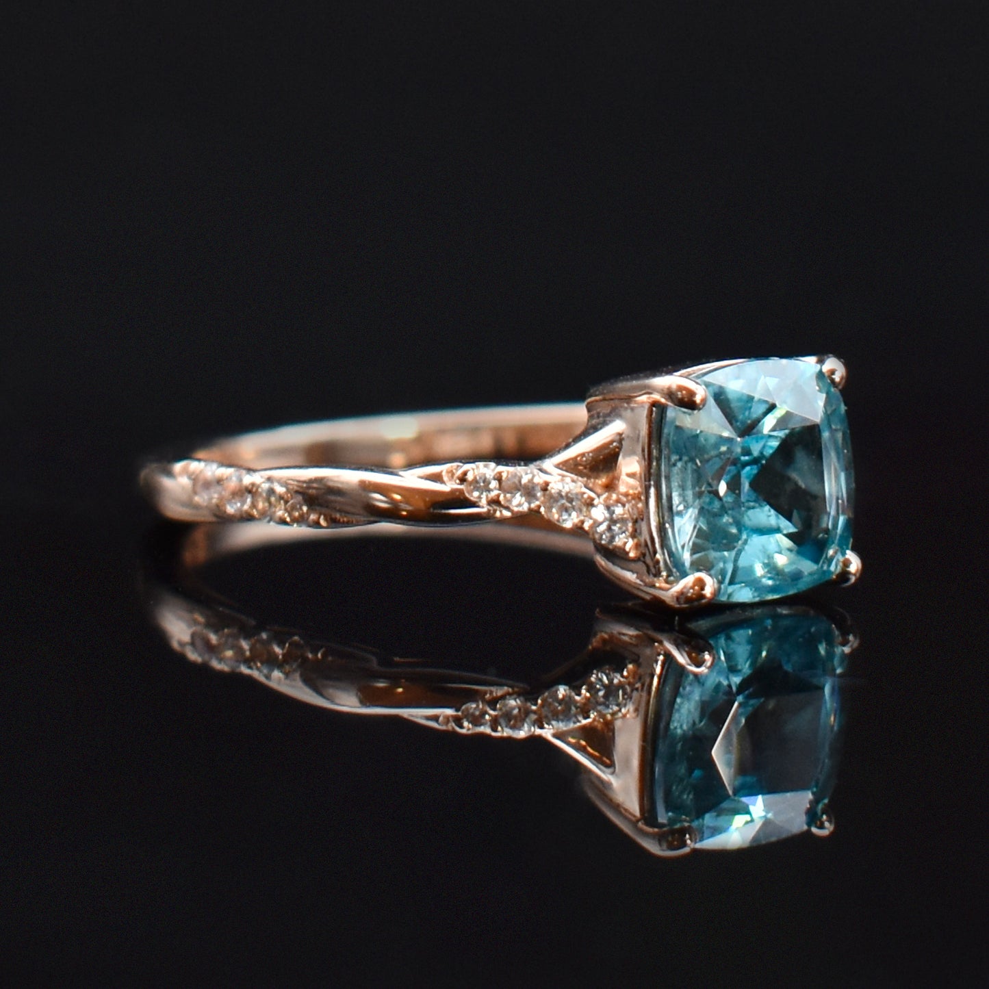 topaz ashes ring for mourning jewelry