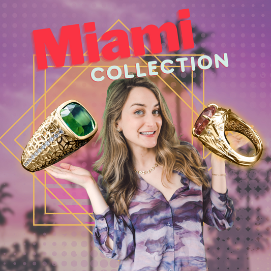 Miami Jewelry Collection! The Making Of Our Diamond & Tourmaline Bespoke Rings!
