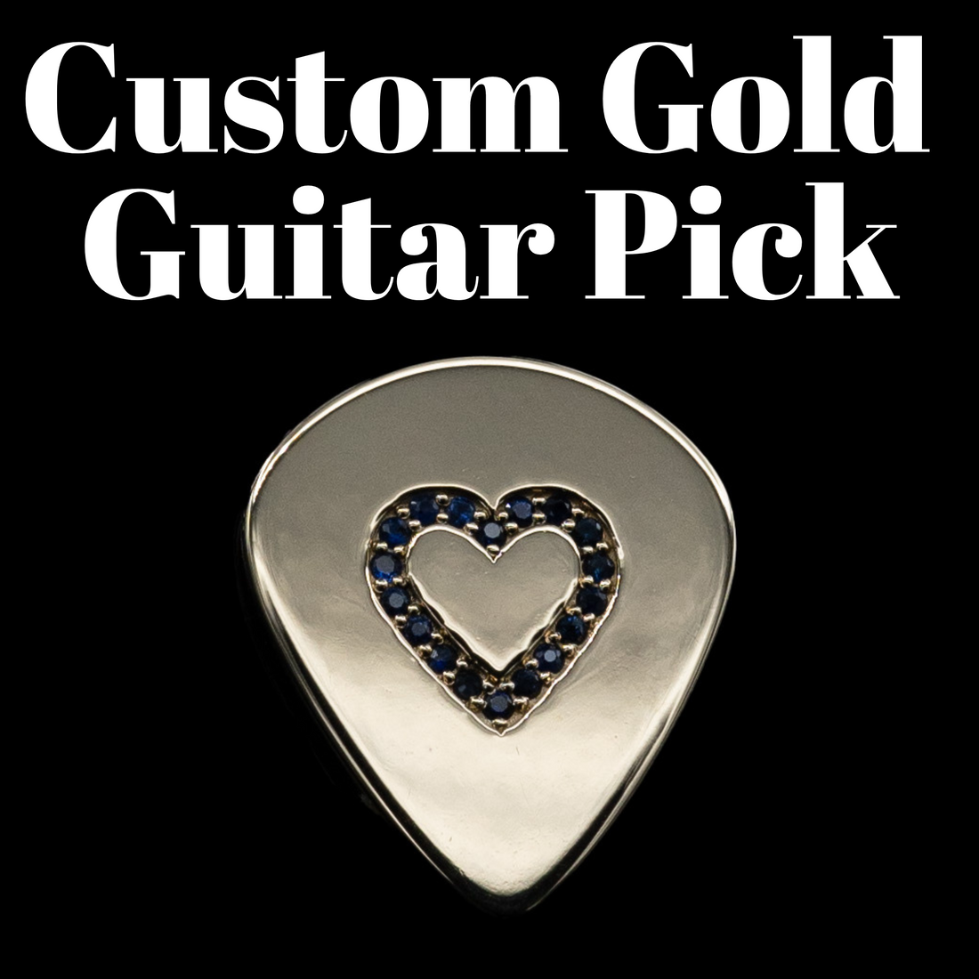 Custom Gold Guitar Pick