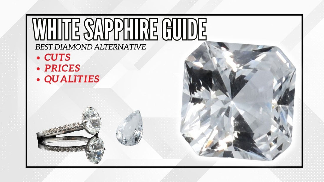 Diamonds alternative, white sapphire engagement rings