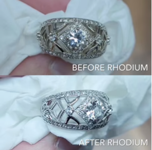 what is rhodium plating, how its used on white jewelry