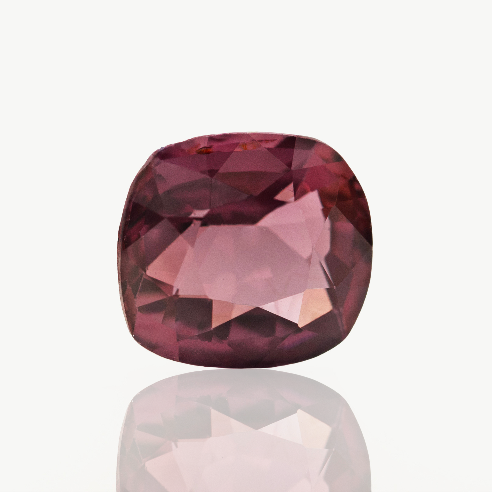 1.27ct wine colored sapphire, cushion cut no heat, violet sapphire