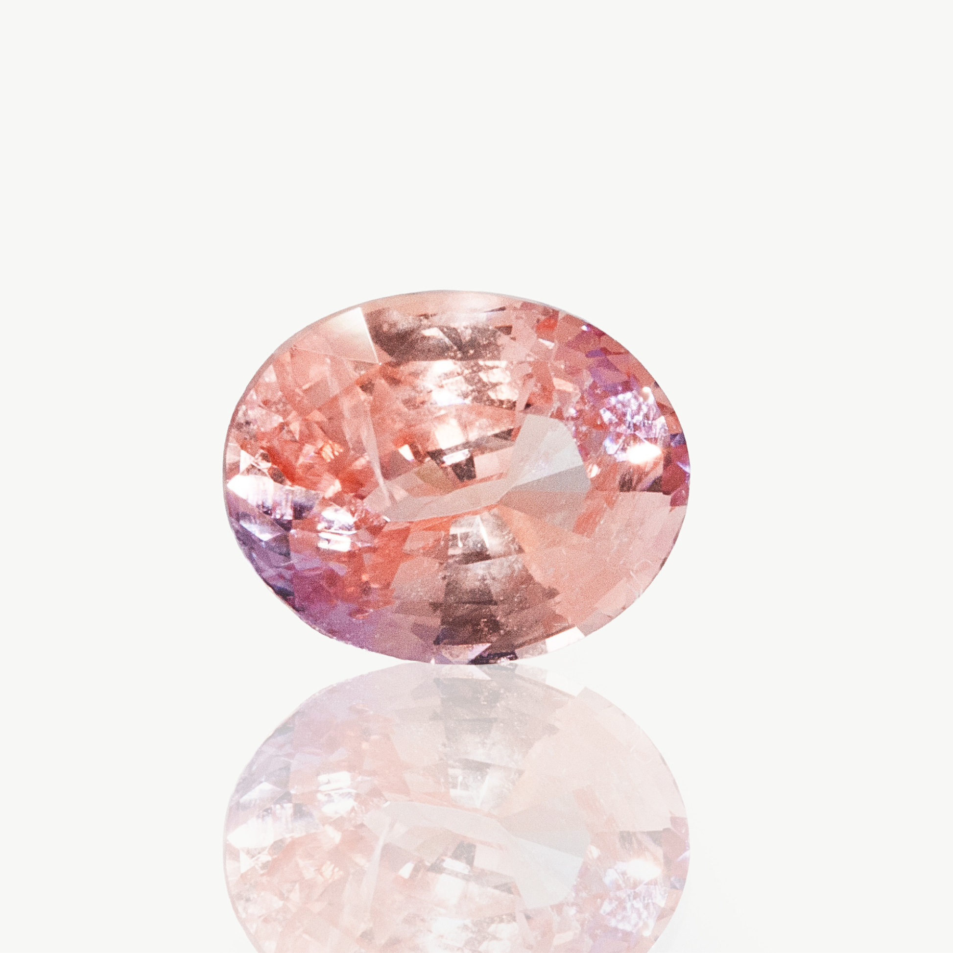 1.6ct no heat padparadscha sapphire, oval cut