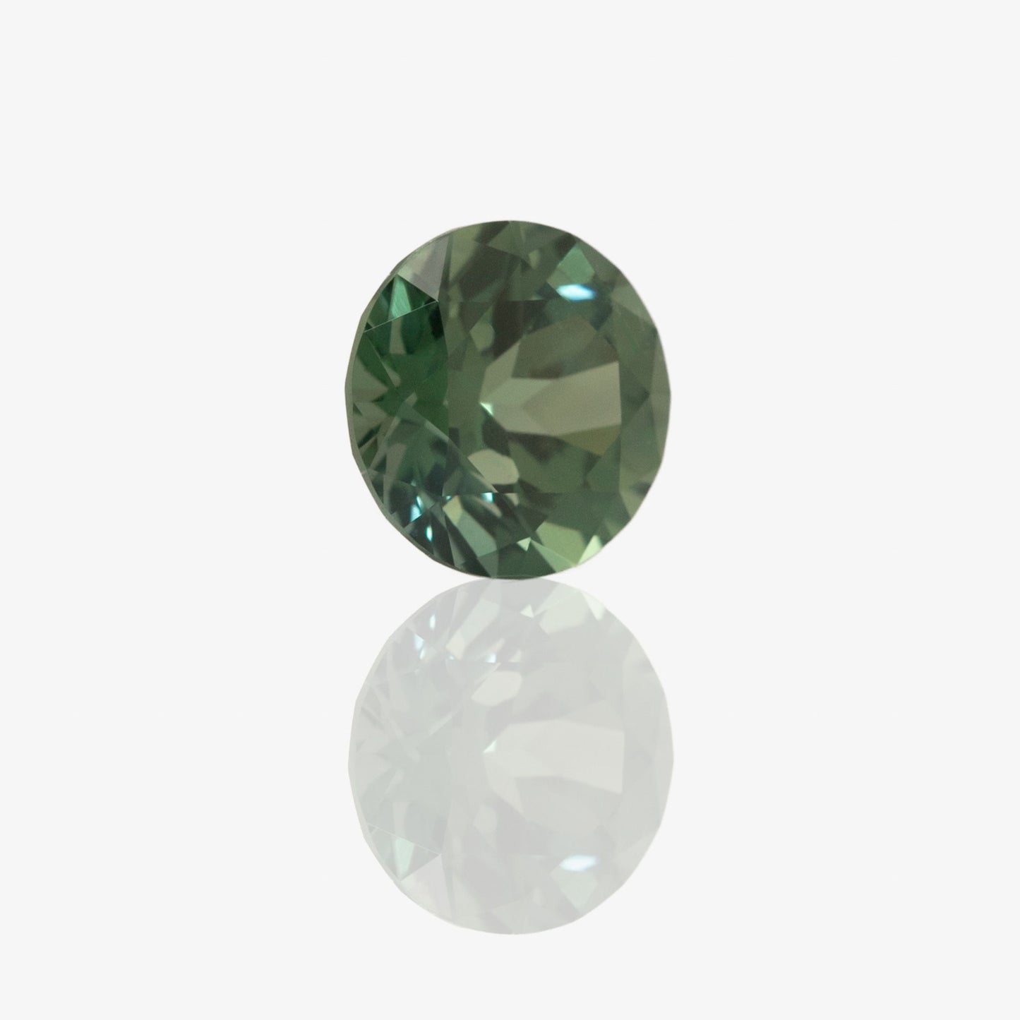 sapphire natural green round cut
