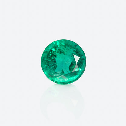 round cut Zambian emerald 