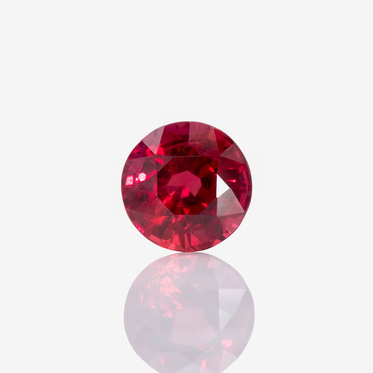 round ruby gemstone