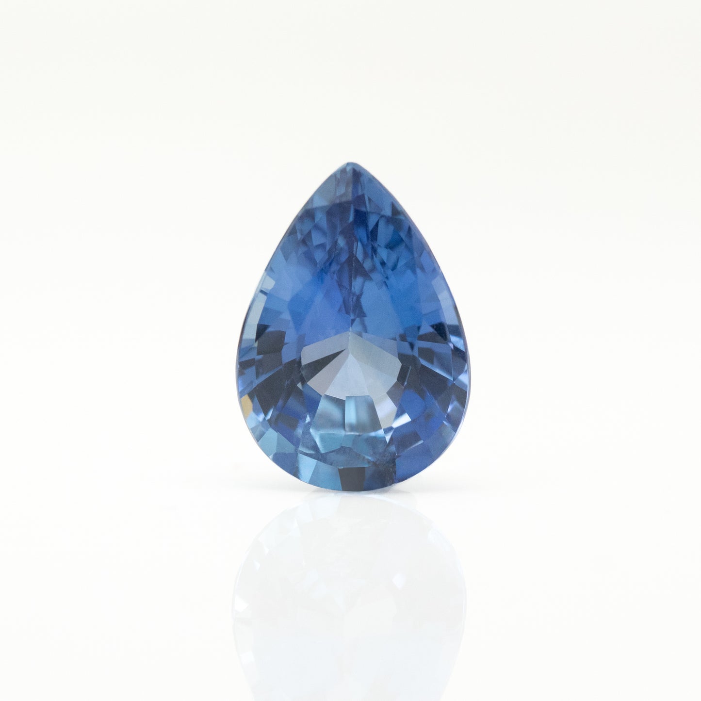 pear cut natural blue sapphire 3 carat 