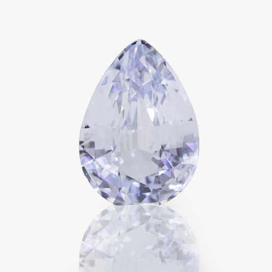 2ct silver sapphire with purple undertones, loose gemstone for sale
