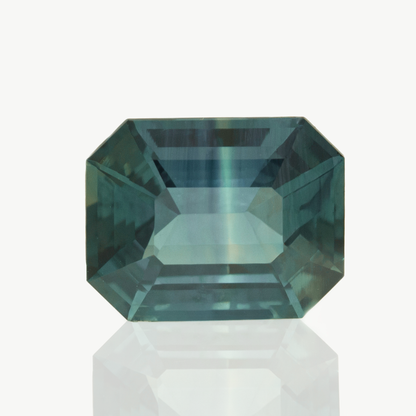 parti colored green teal sapphire unique