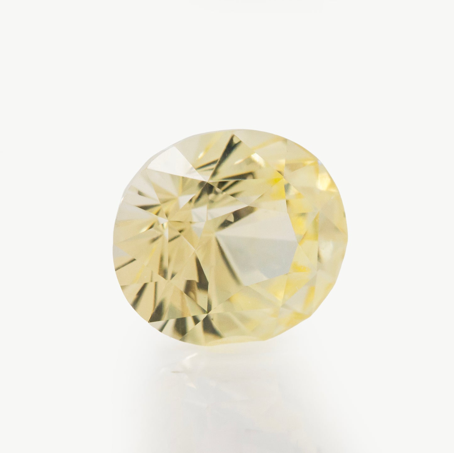 2.57ct yellow sapphire, oval cut, natural loose gemstone