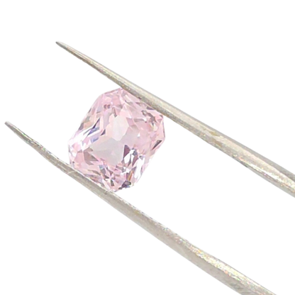 2.68ct Light Pink-Peach Sapphire, Radiant Cut, No Heat