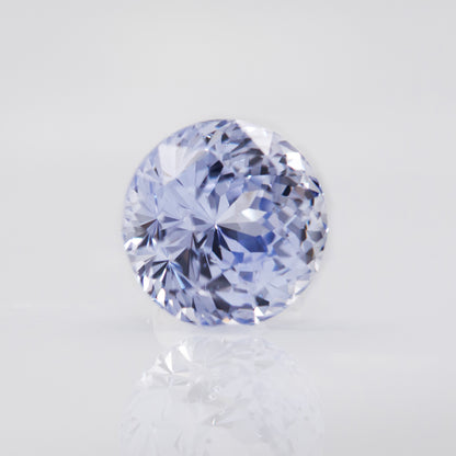 2.84ct round lavender purple sapphire, hibrid cut