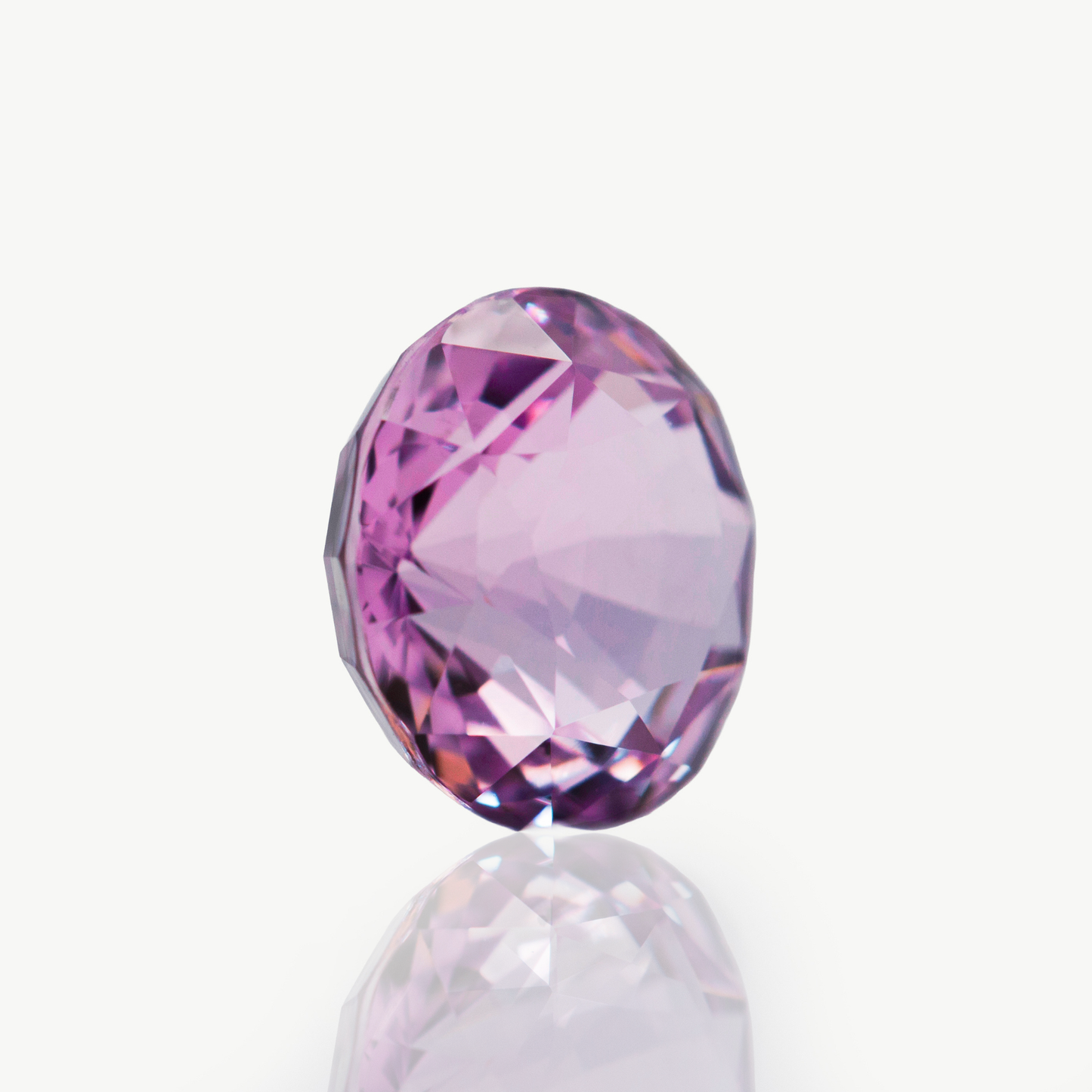 natural no heat purple sapphire, round cut gemstone