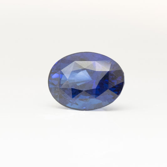 3.89 carat oval blue sapphire natural 