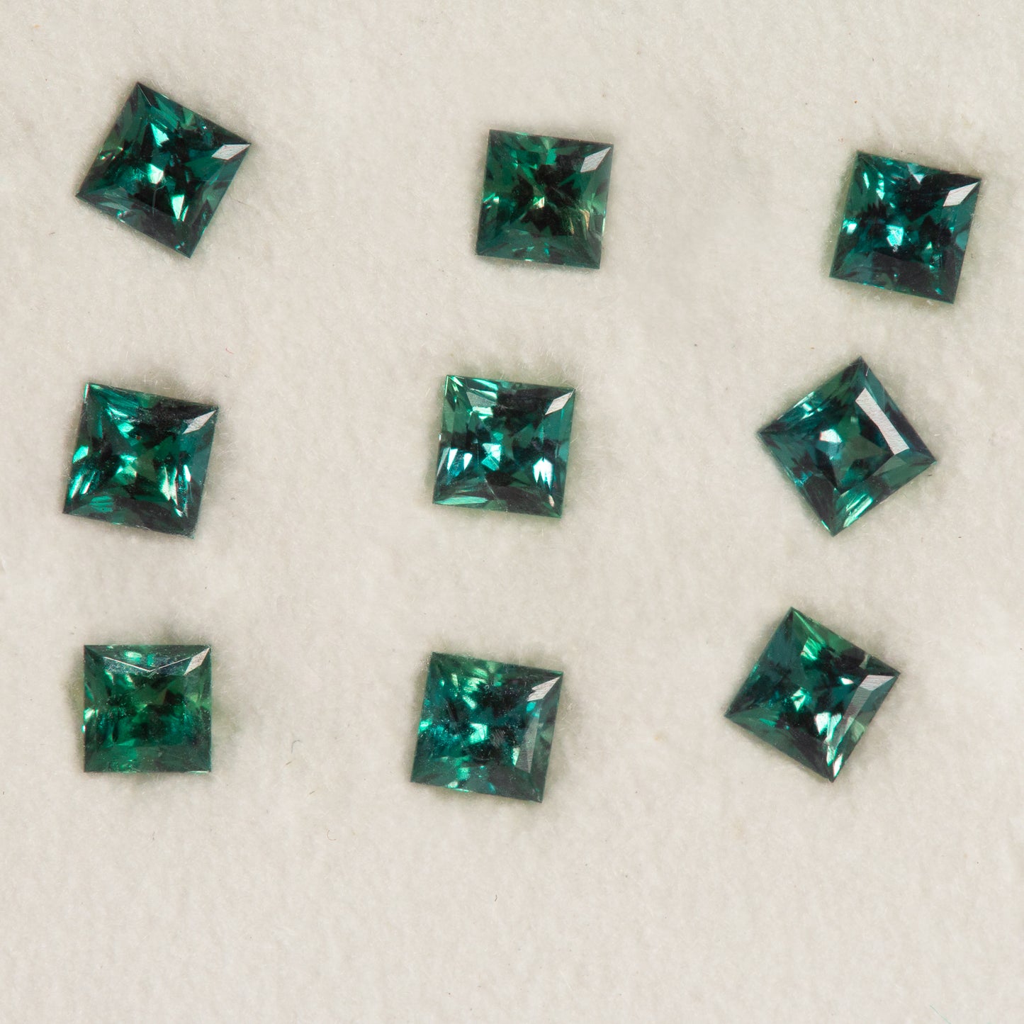 square princess cut mini alexandrite teal