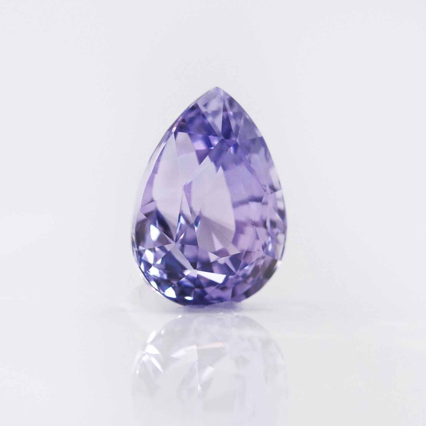 2.52ct purple sapphire, pear cut for engagement ring. No heat sapphire