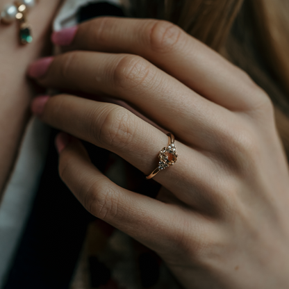 Rose gold Ashes ring