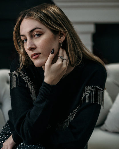 diamond ball hoop earrings for everyday