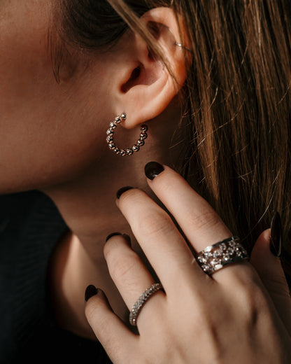 diamond hoops for women