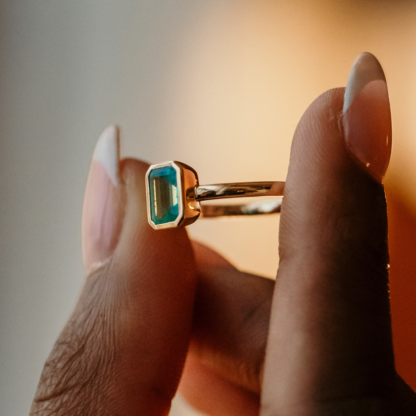 emerald ring with ashes inside keepsake