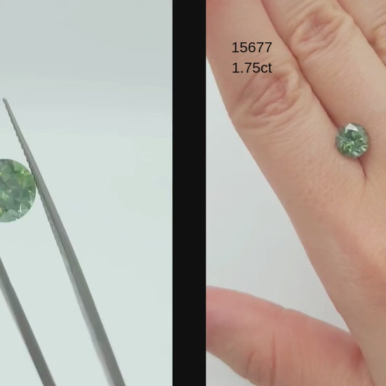 round cut fern green sapphire for sale 