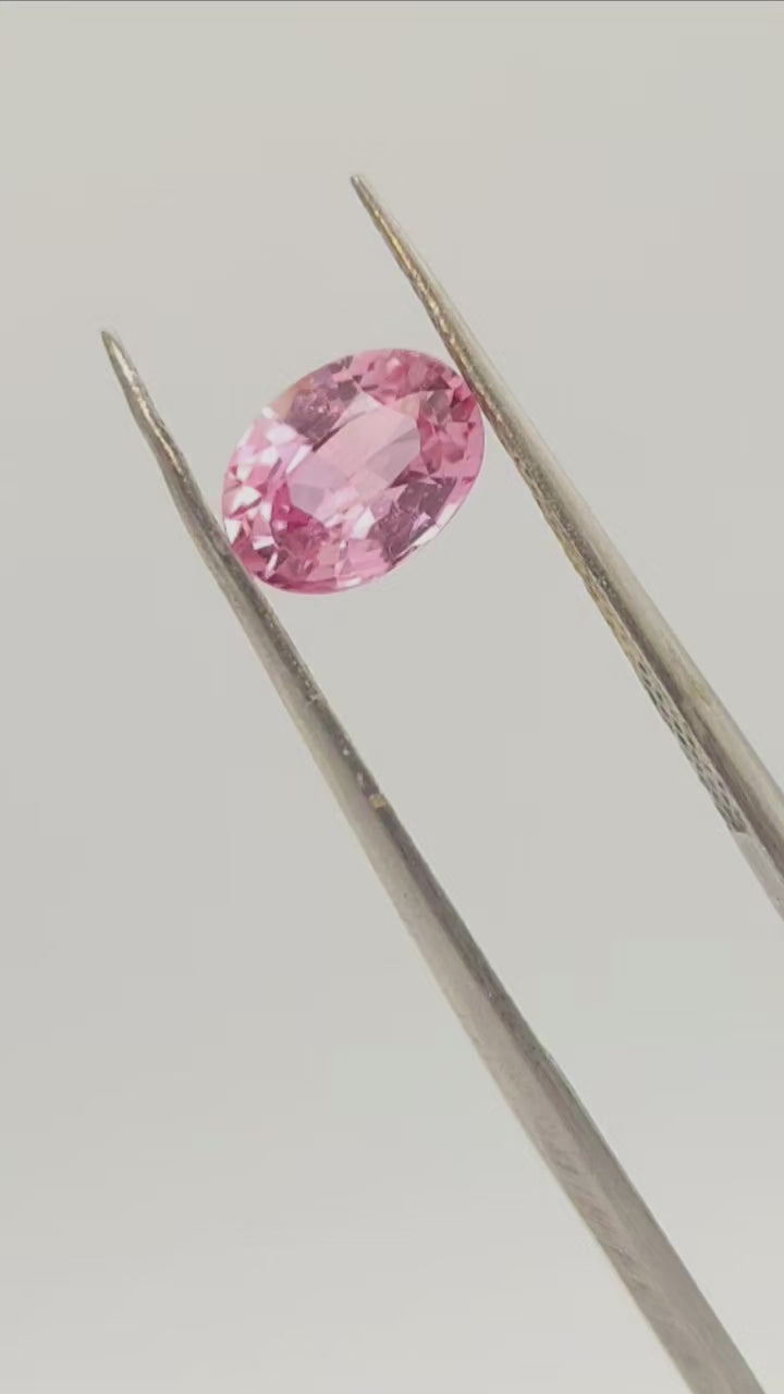 1.2ct peachy pink sapphire, padparadscha gemstone for engagement ring