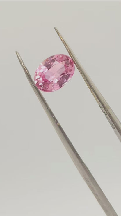 1.2ct peachy pink sapphire, padparadscha gemstone for engagement ring