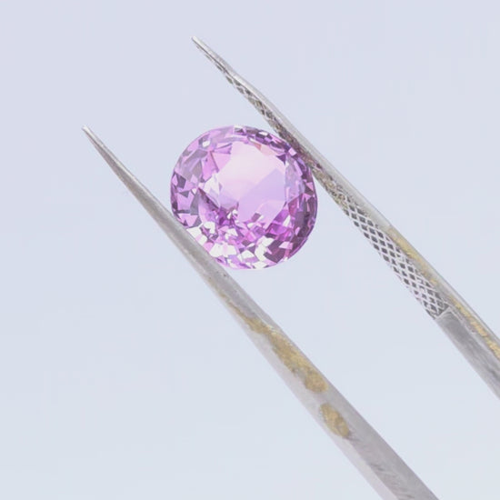 light purple sapphire for engagement ring, 3.6ct sapphire
