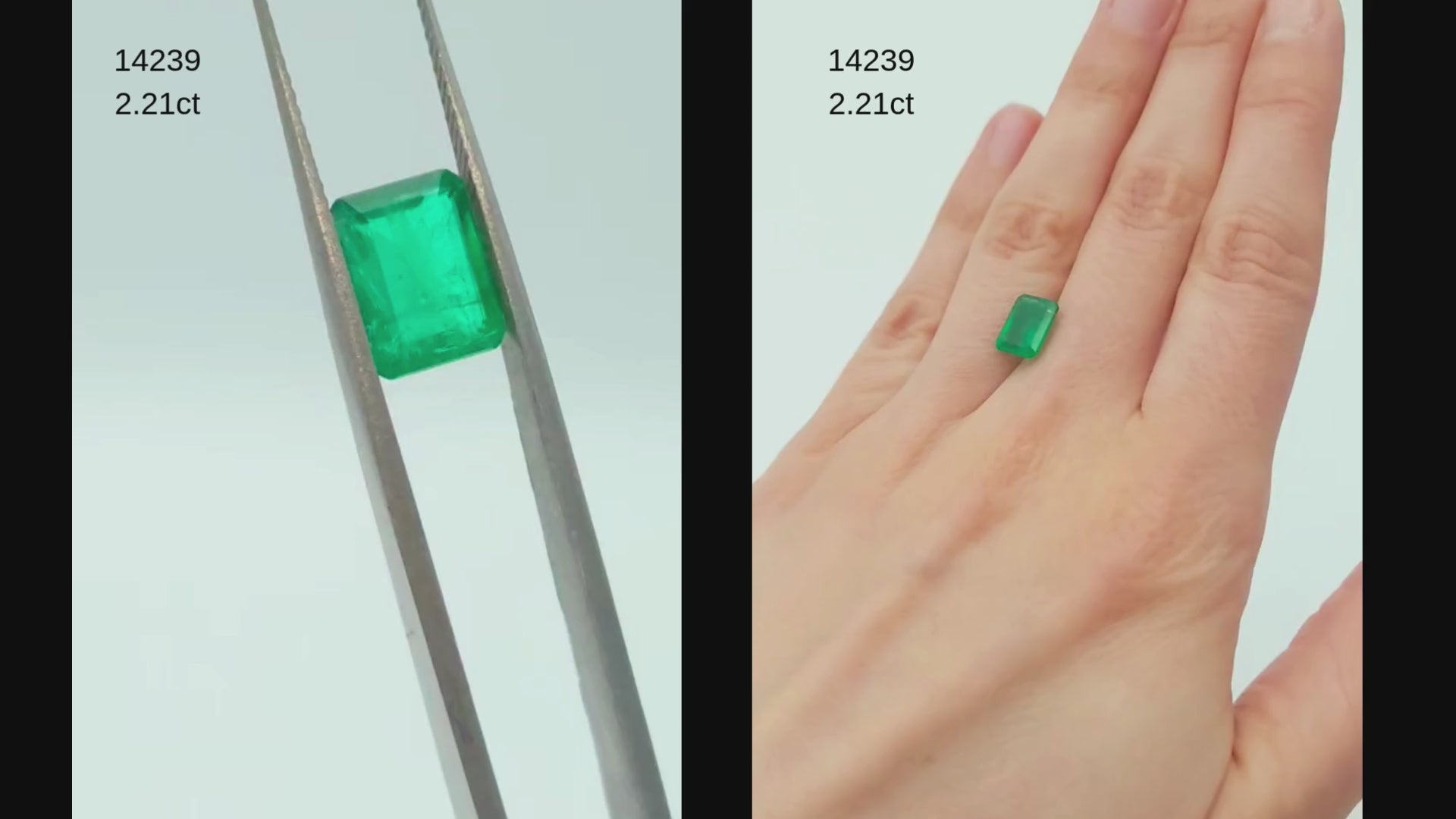 2.21ct emerald gemstone emerald cut