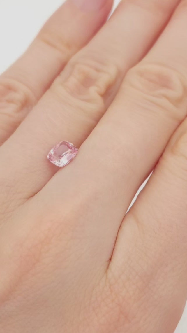 1ct padparadscha sapphire for engagement ring