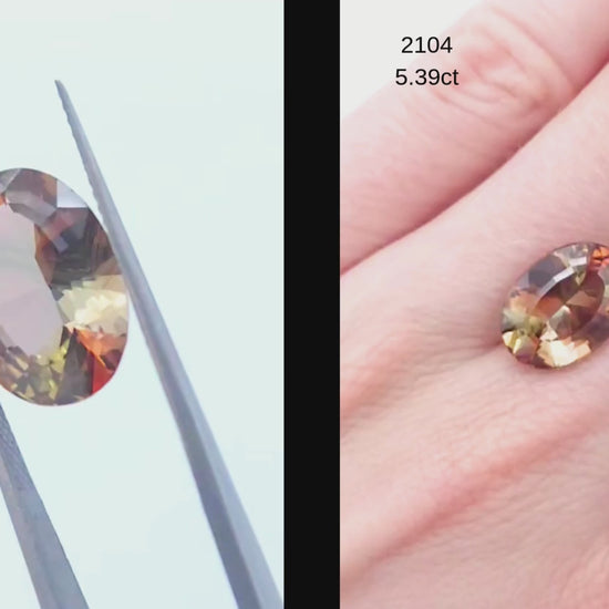 5ct andalusite gemstone for sale natural oval cut