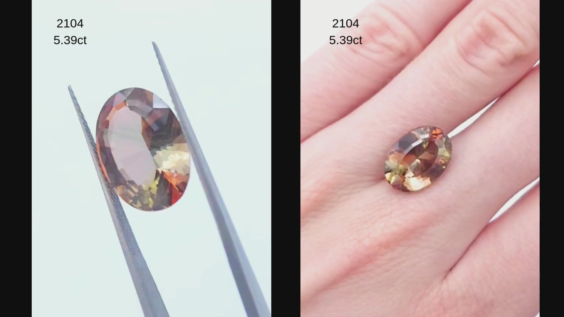 5ct andalusite gemstone for sale natural oval cut