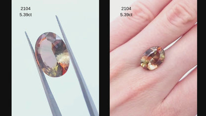 5ct andalusite gemstone for sale natural oval cut