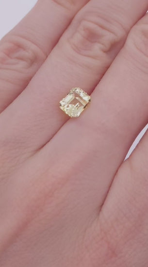 2ct yellow sapphire engagement ring