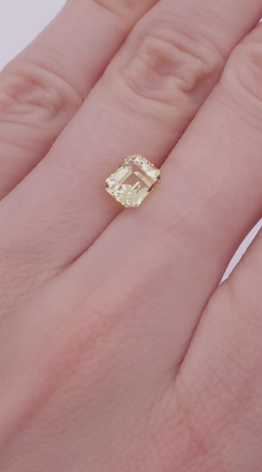 2ct yellow sapphire engagement ring