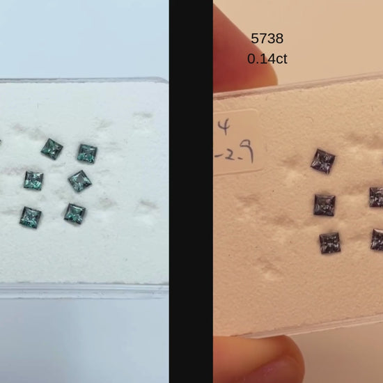 High quality alexandrite color change gemstones princess cut