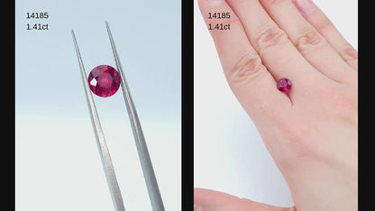 1.41ct Round Cut Ruby