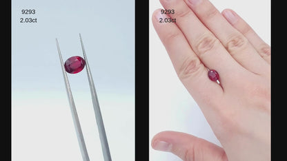 2.03ct Oval Cut Ruby