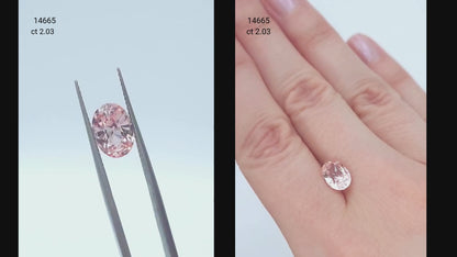2ct padparadscha oval cut sapphire