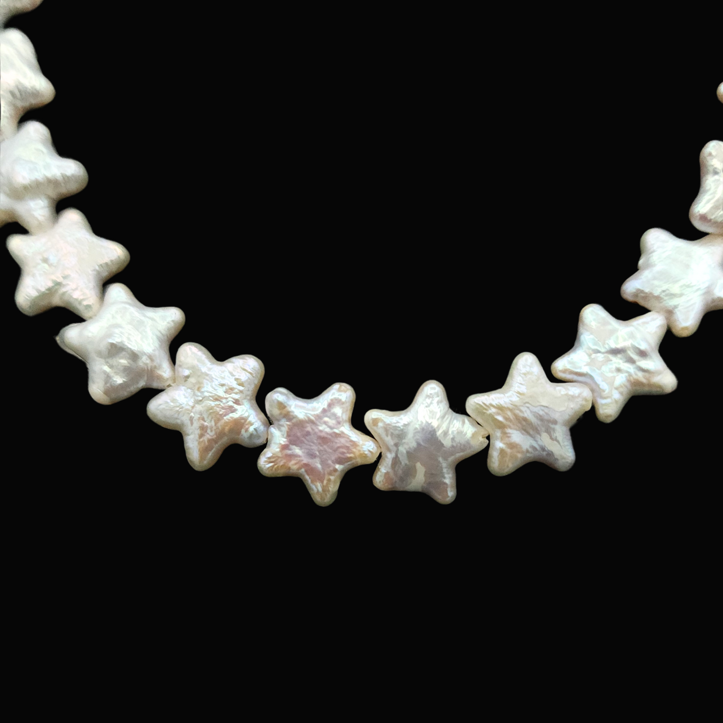 Star Shaped Pearl Necklace Choker